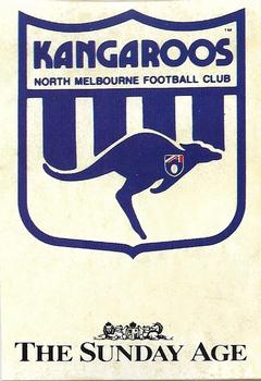 1992 Sunday Age Team Logo Stickers #NNO Team Logo Front